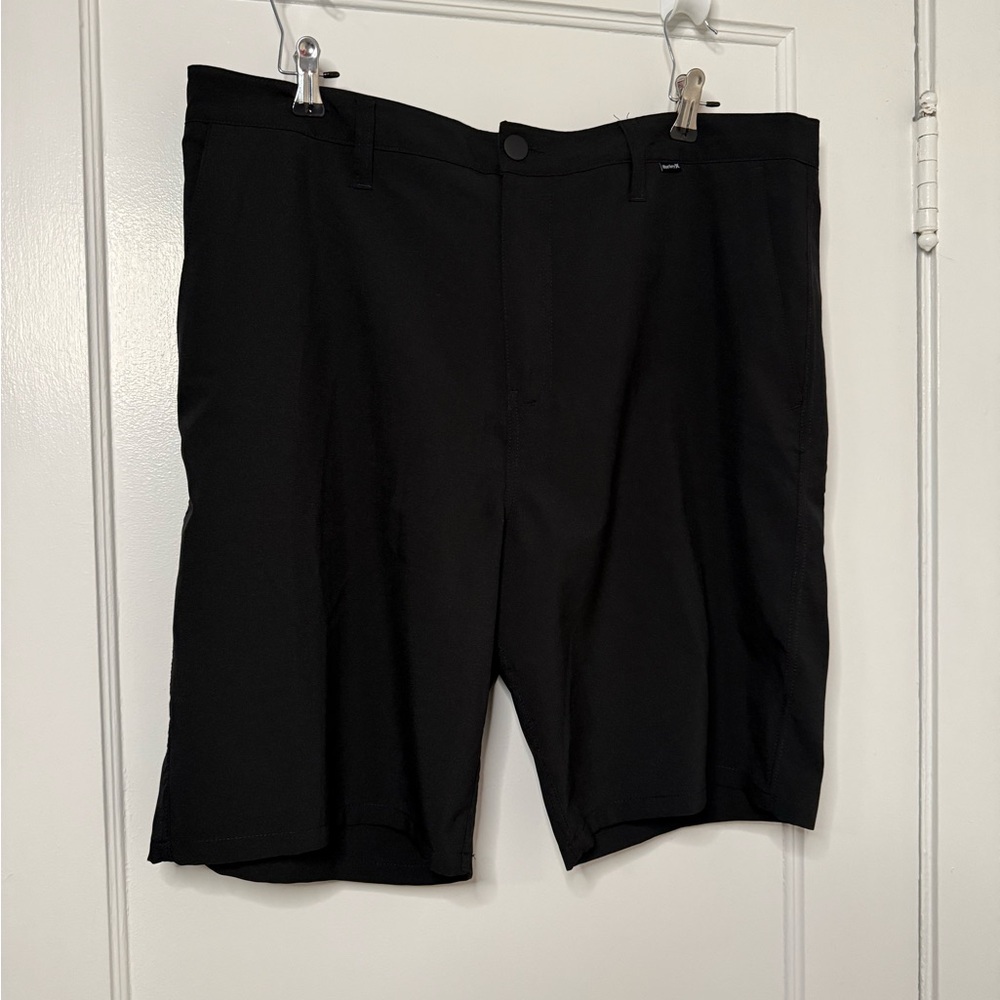 Hurley Men's Black Flat Front Shorts